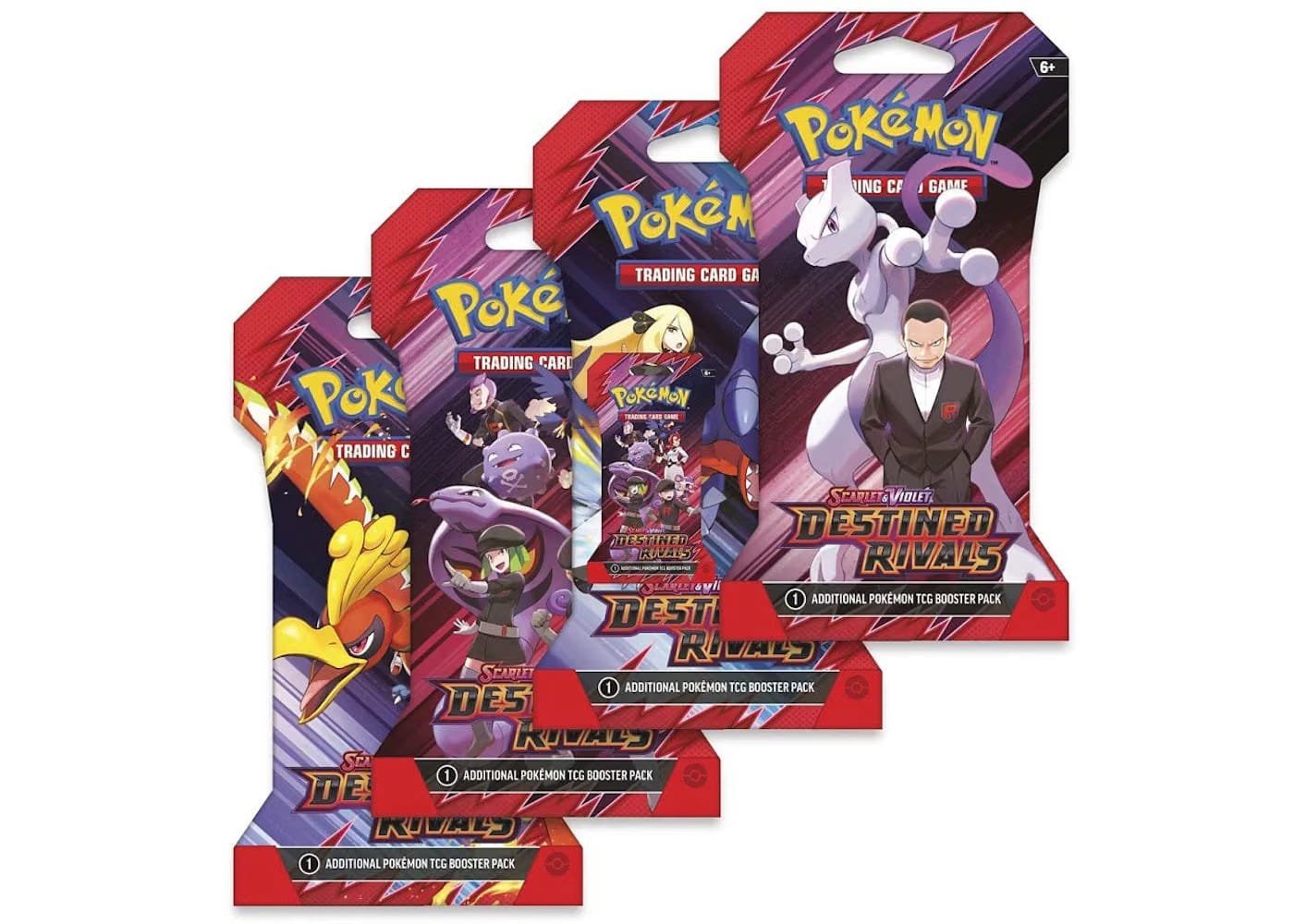 2025 Pokemon Scarlet & Violet Destined Rivals Booster Pack 4X Lot Artwork May Vary