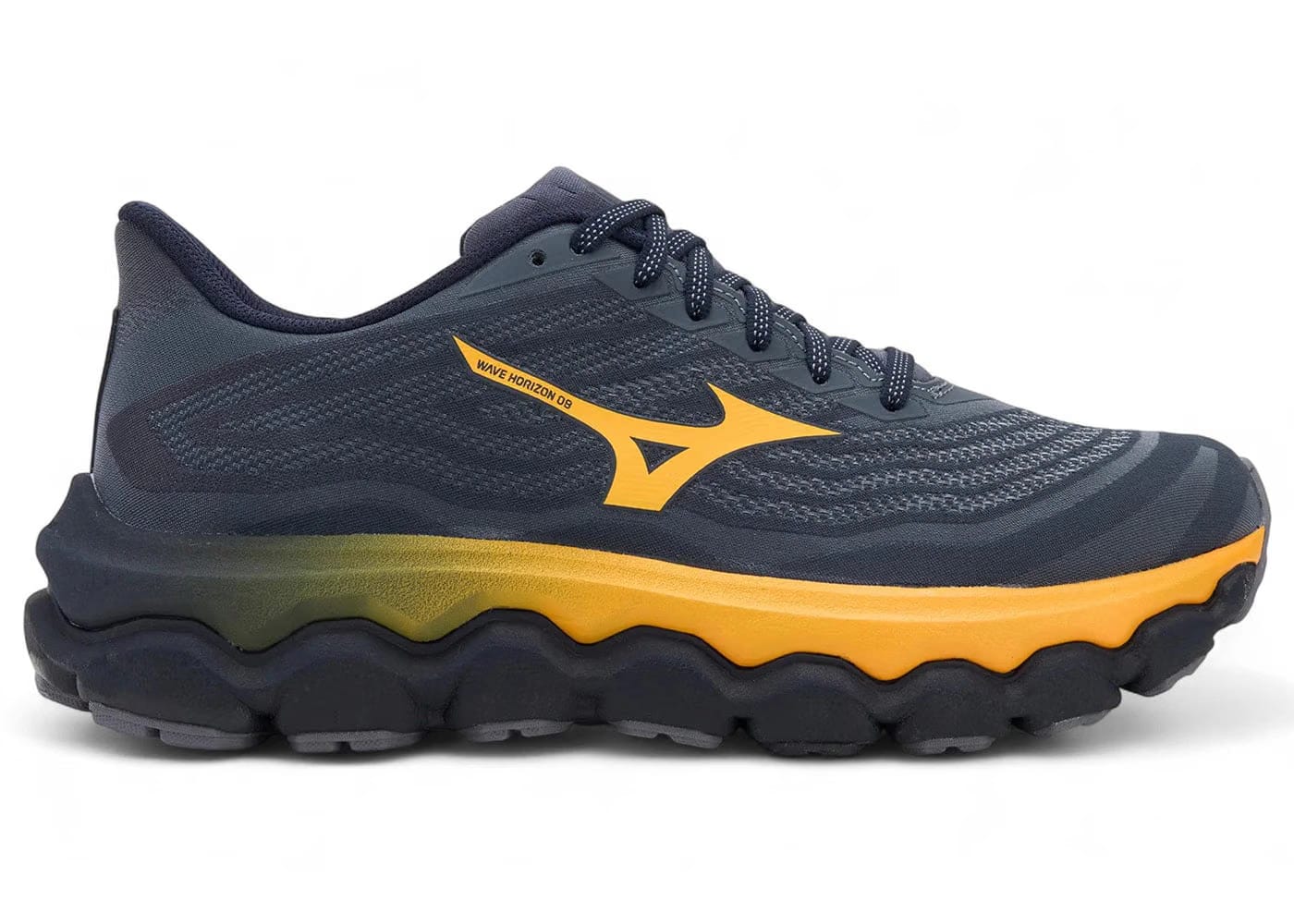 Mizuno Wave Horizon 8 Blue Granite Citrus Baritone Blue