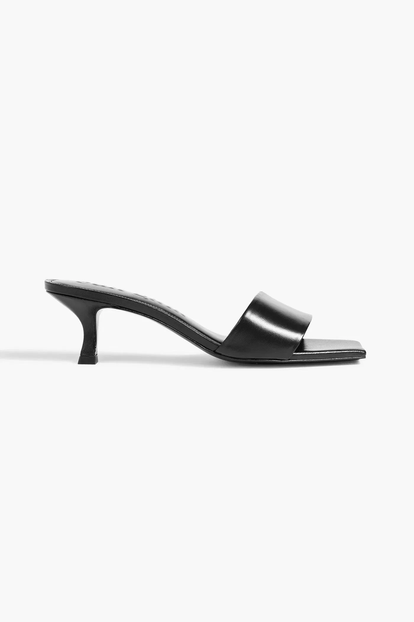 Cult Gaia Ada Leather Mules Black Women's