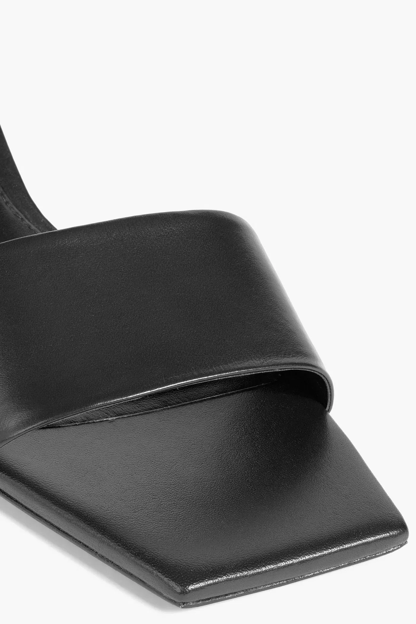 Cult Gaia Ada Leather Mules Black Women's