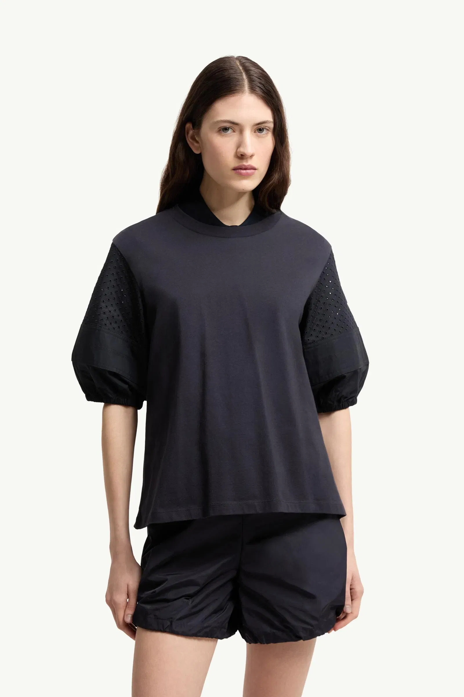 Moncler Cotton Jersey San Gallo T-Shirt Navy Blue Navy Blue