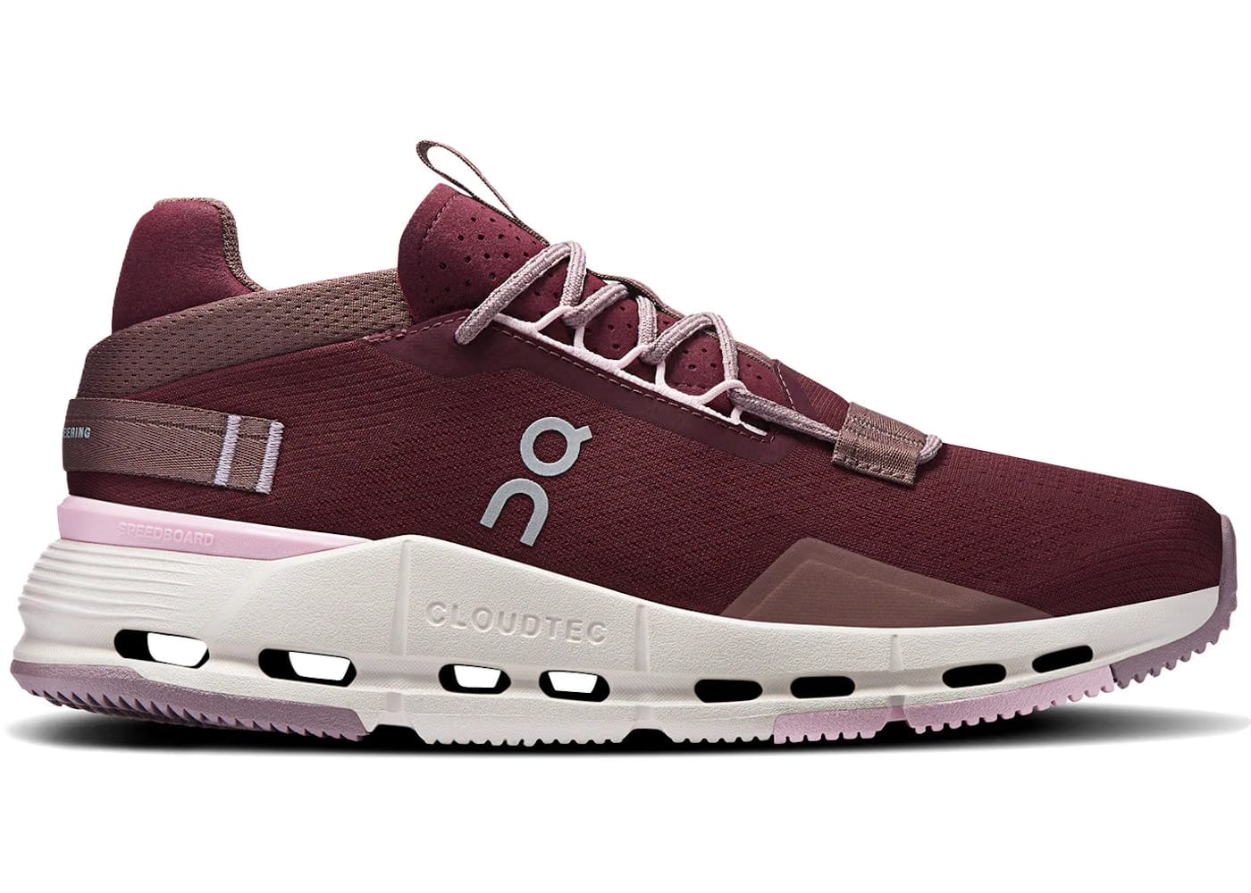 On Running Cloudnova 2 Maroon Peony Womens