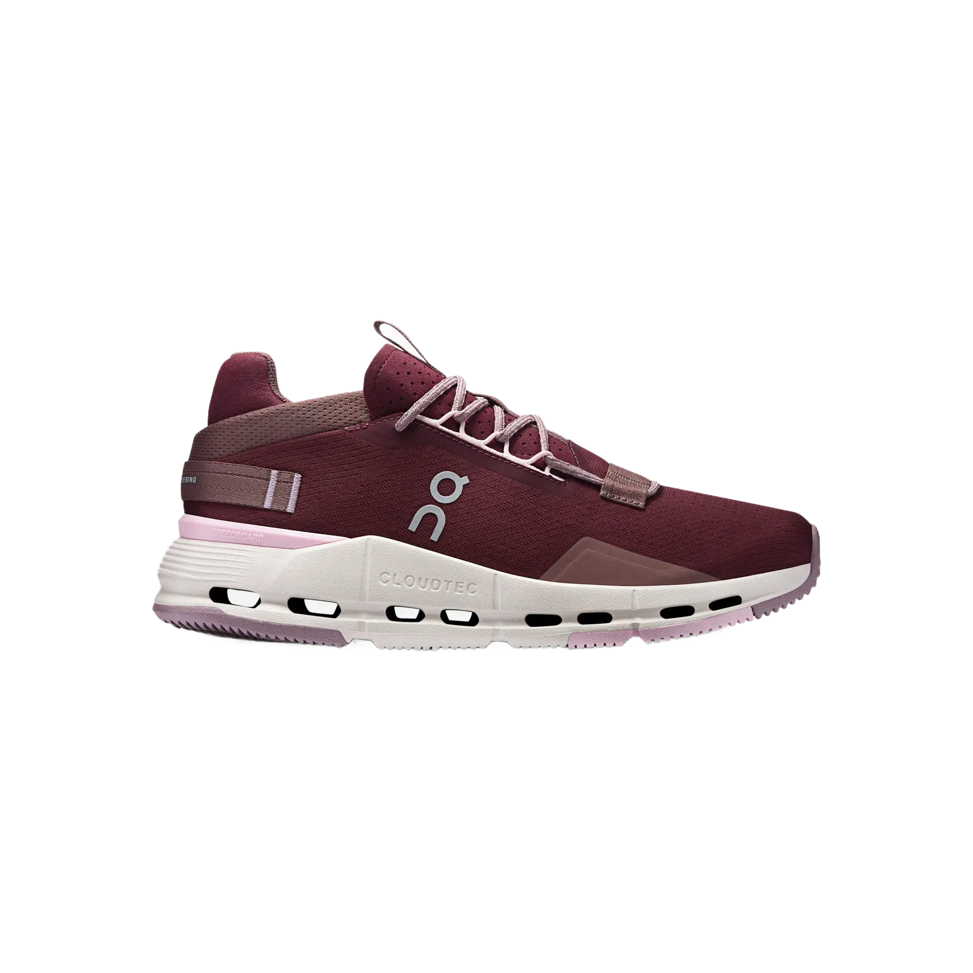On Running Cloudnova 2 Maroon Peony Womens