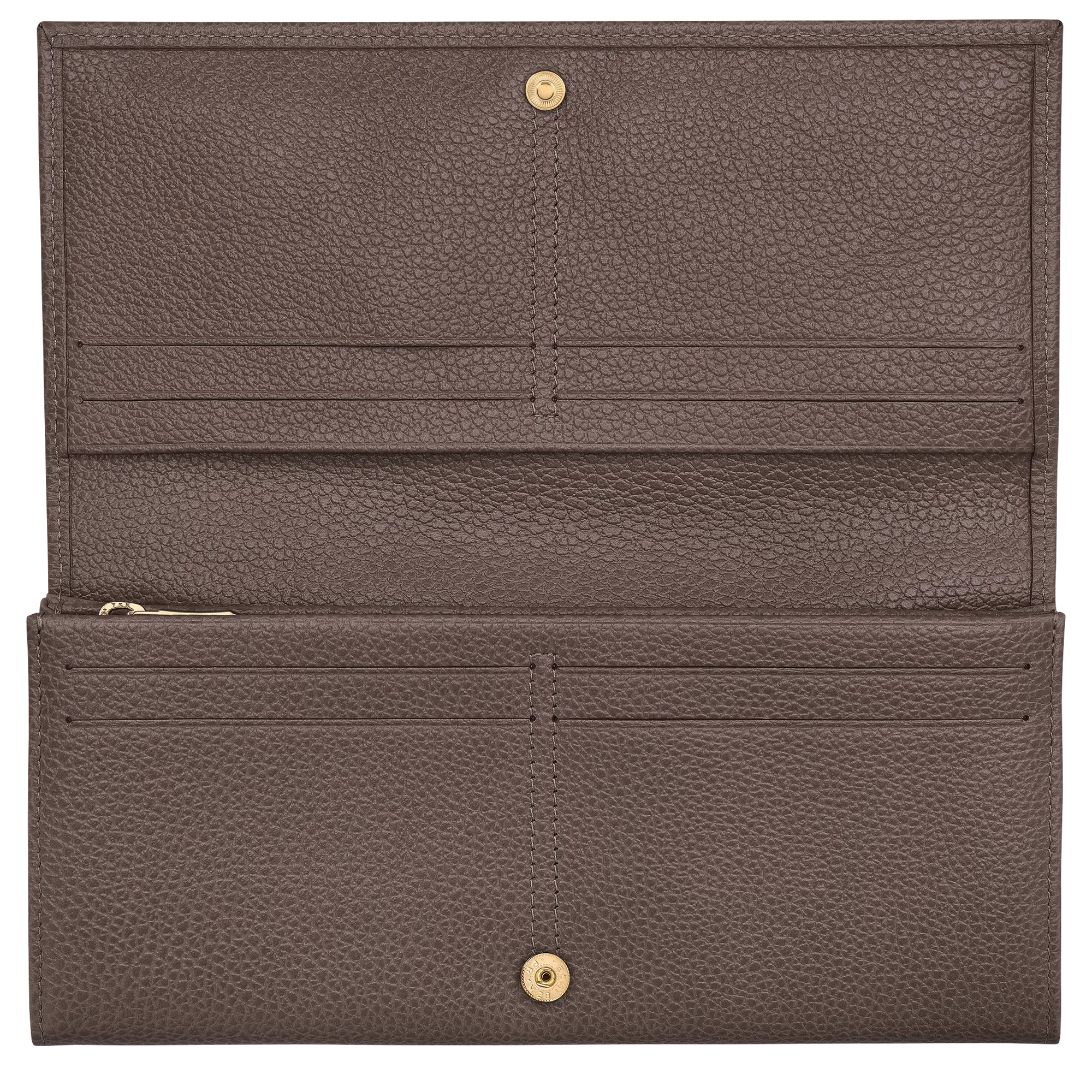 Longchamp Le Foulonné Long continental wallet Taupe