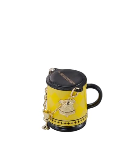 Starbucks x Harry Potter Collaboration Mug — Hufflepuff House Color-Changing Mug with Chain Accent (Yellow, 365ml)