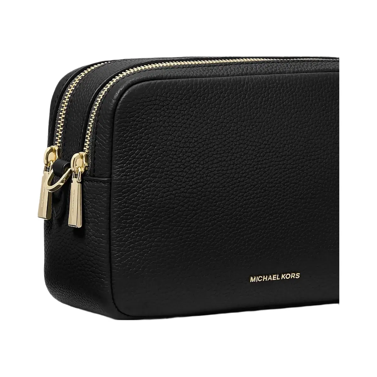 Michael Kors Bryant Medium Pebbled Leather Camera Crossbody Bag Black