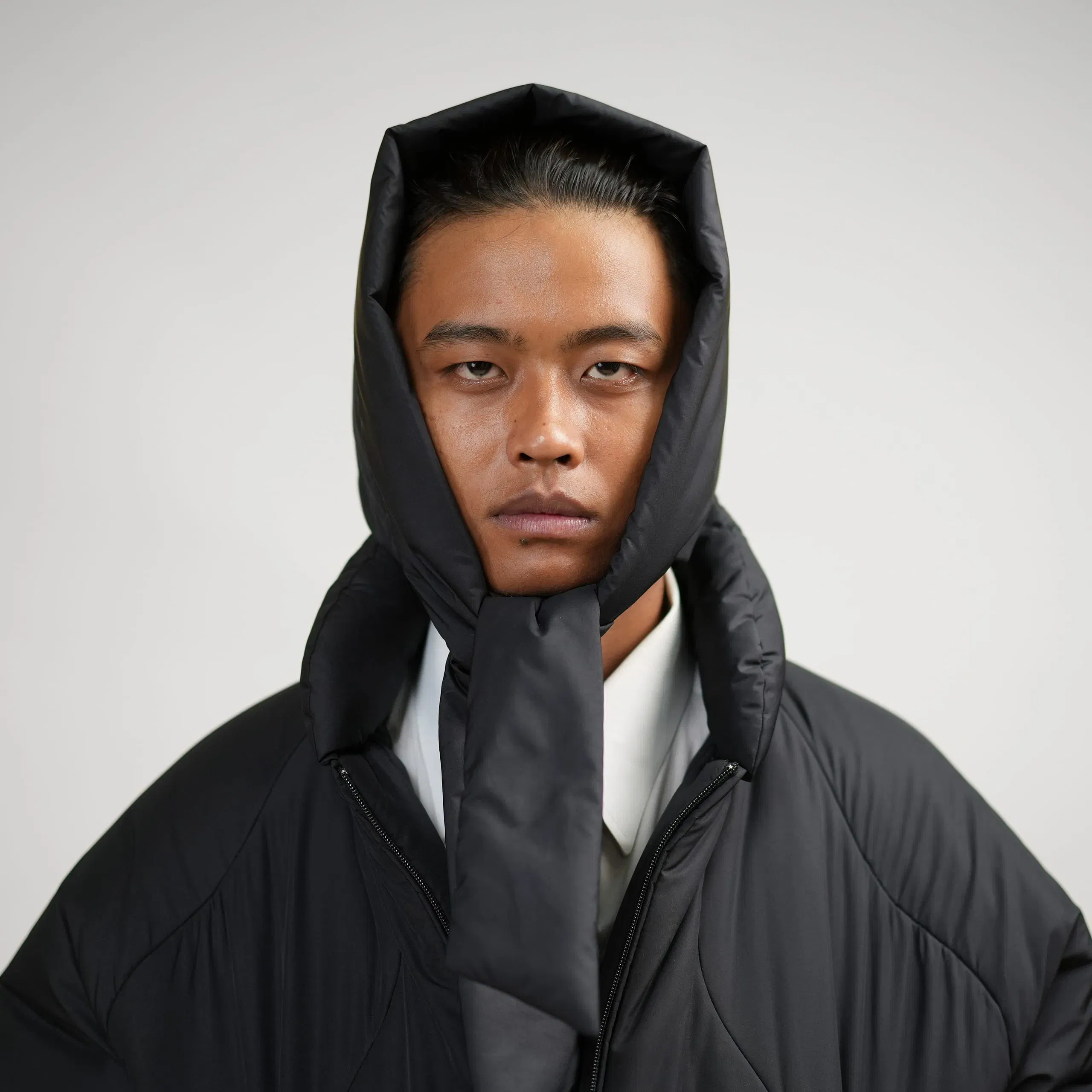 Puffy Babushka (Matte Black)