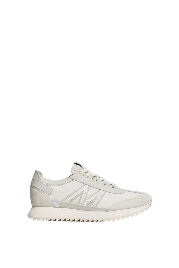 Moncler Pacey2 Suede & Nubuck Sneakers White