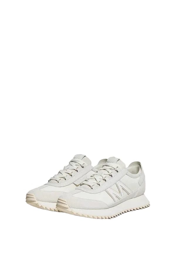 Moncler Pacey2 Suede & Nubuck Sneakers White