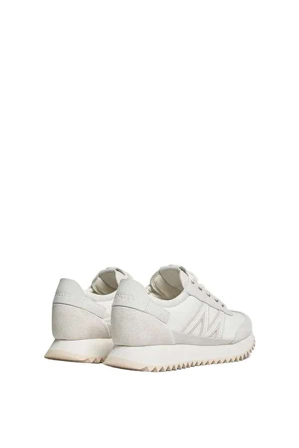 Moncler Pacey2 Suede & Nubuck Sneakers White