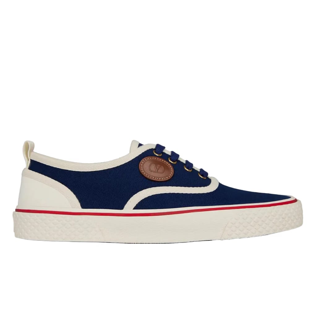 VALENTINO GARAVANI Canvas Trainers 'Indigo/Ivory'