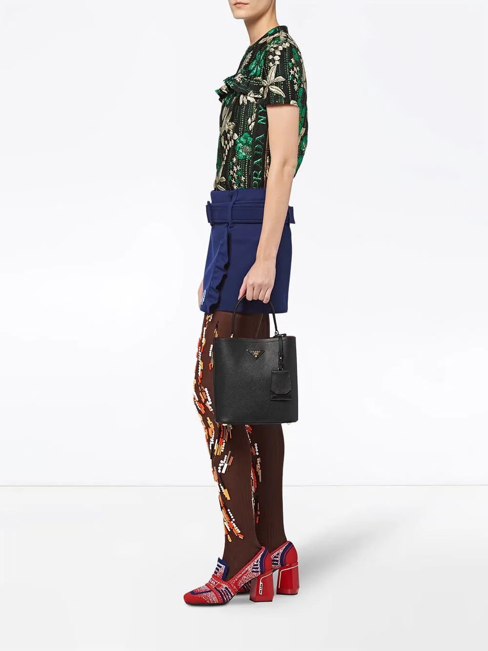 Panier leather tote bag