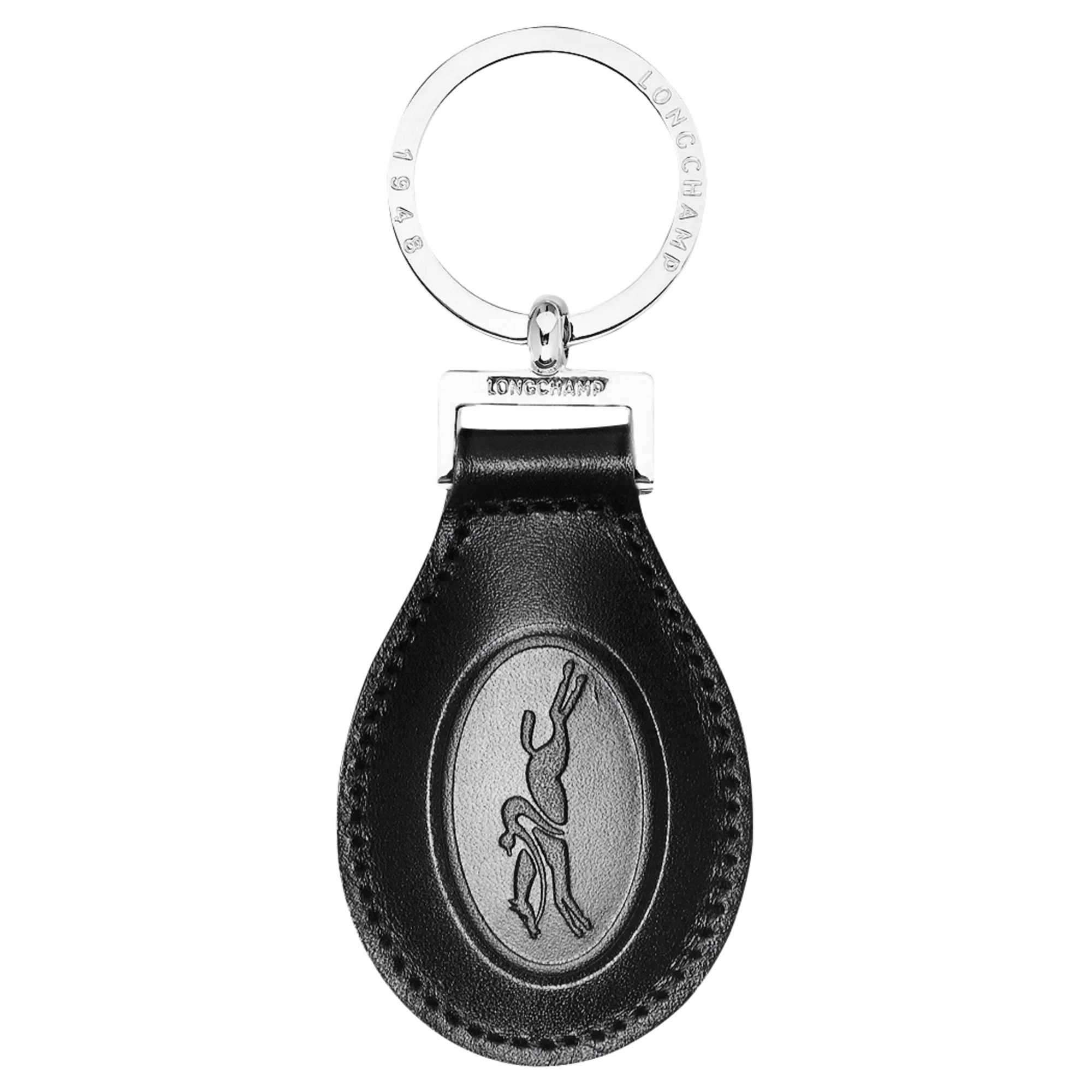 Longchamp Le Foulonné Key ring Black