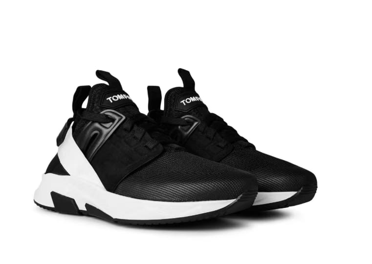 TOM FORD Men's Chunky Trainers, Chunky Style 'Black/White'