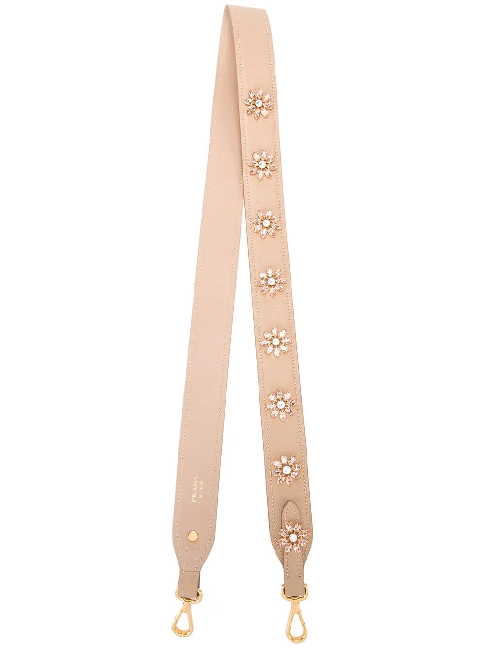floral embellished strap