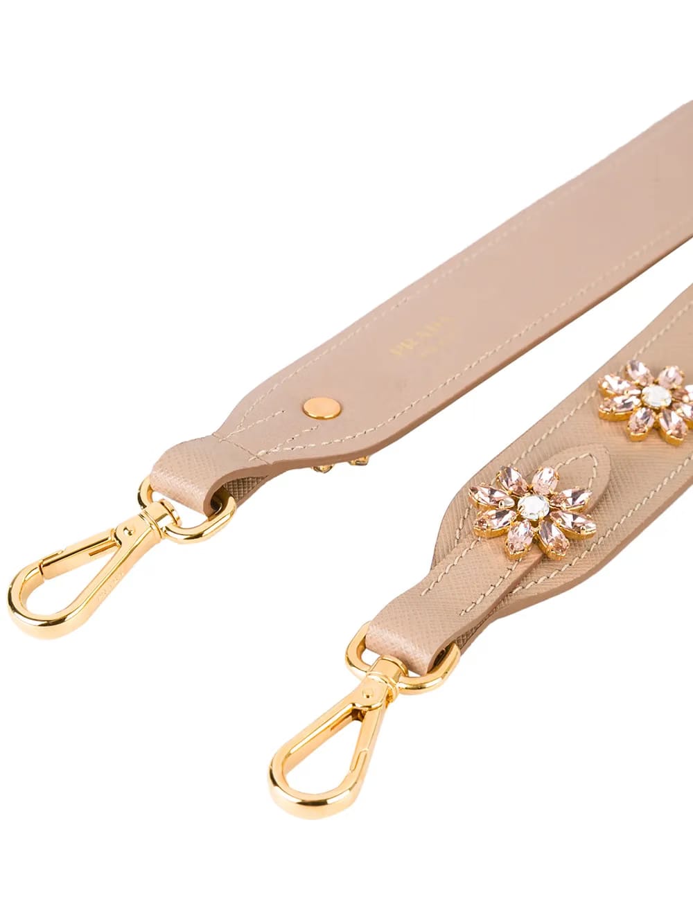 floral embellished strap