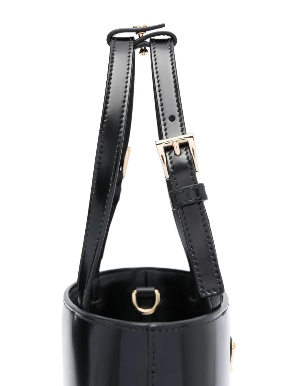 triangle logo-plaque bucket bag