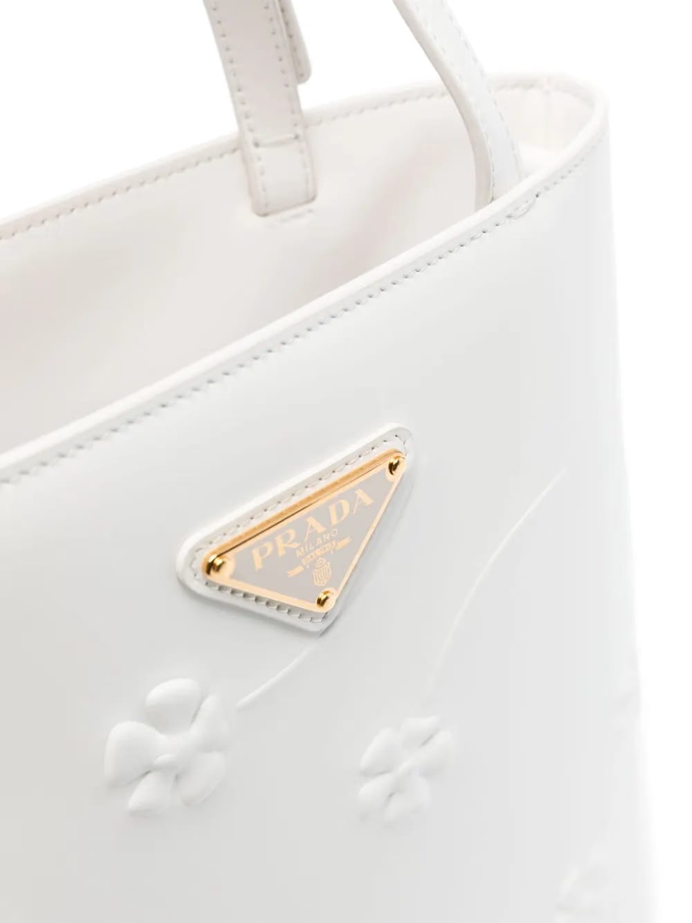 triangle logo-plaque bucket bag