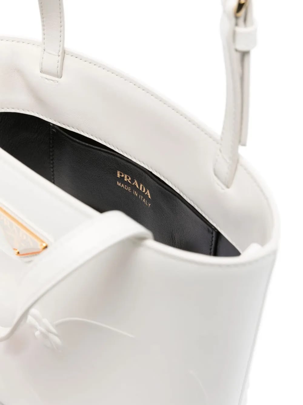 triangle logo-plaque bucket bag