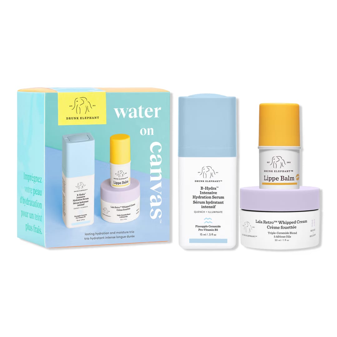 Drunk Elephant Water on Canvas Travel-Size Kit