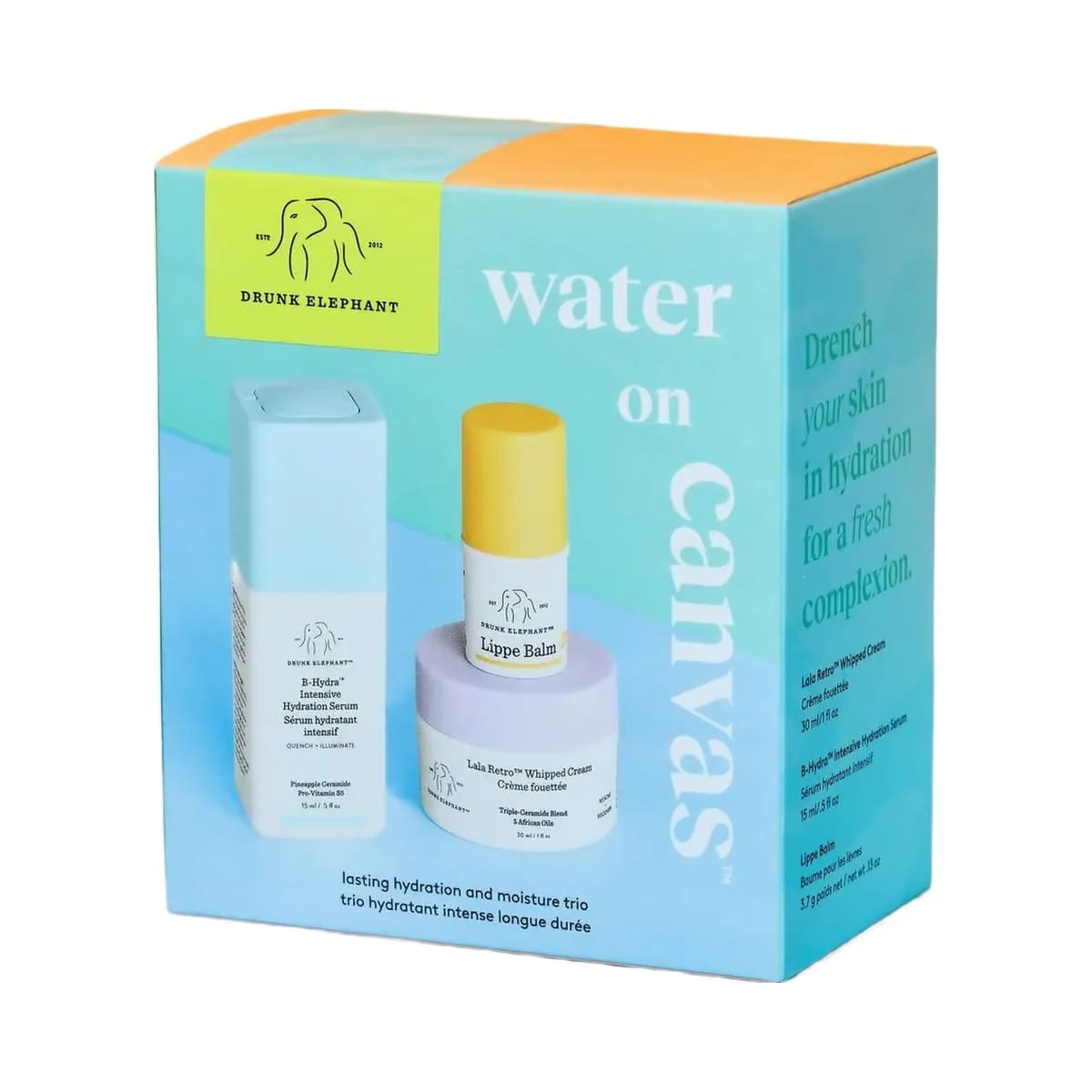 Drunk Elephant Water on Canvas Travel-Size Kit
