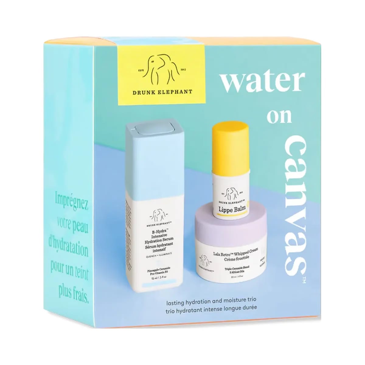 Drunk Elephant Water on Canvas Travel-Size Kit