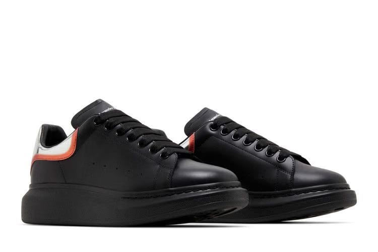 Alexander McQueen Oversized Sneaker Black Silver Welsh Red