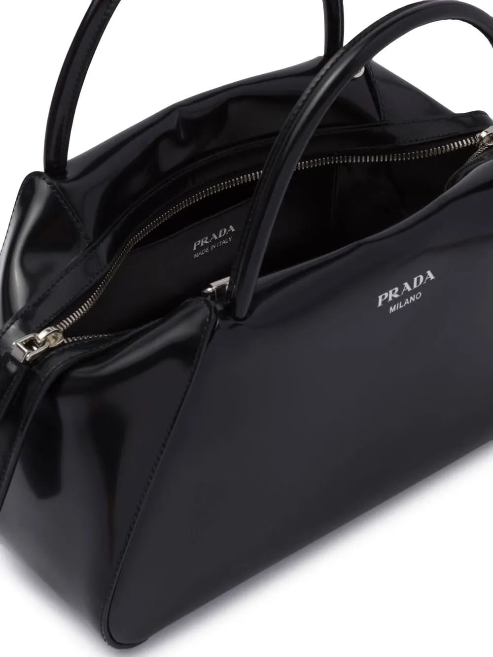 medium brushed-leather tote bag