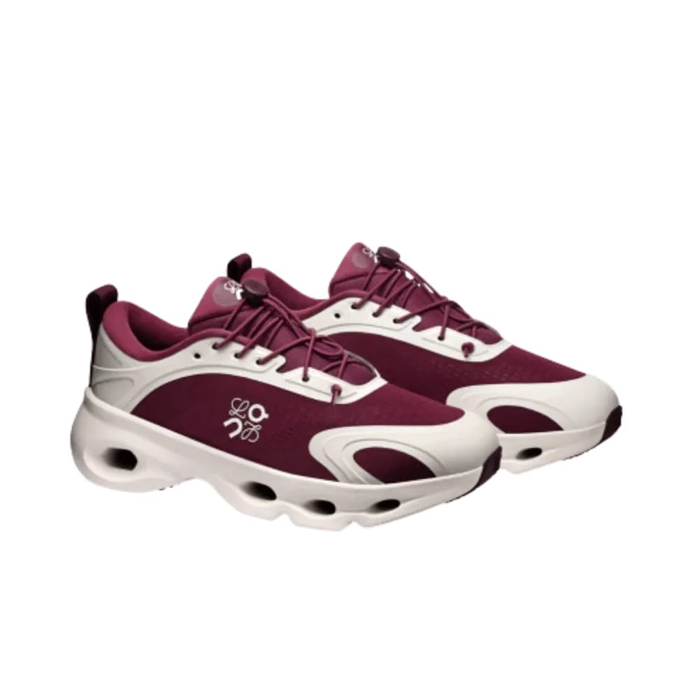 ON Running Cloudsolo Loewe BURGUNDY EGSHELL
