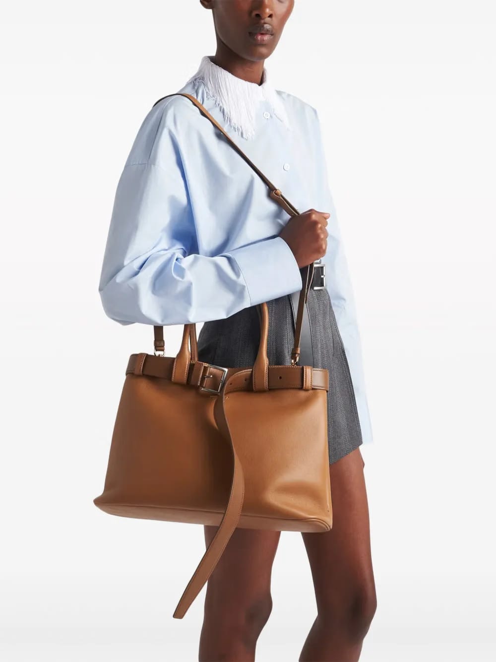 large Buckle tote bag