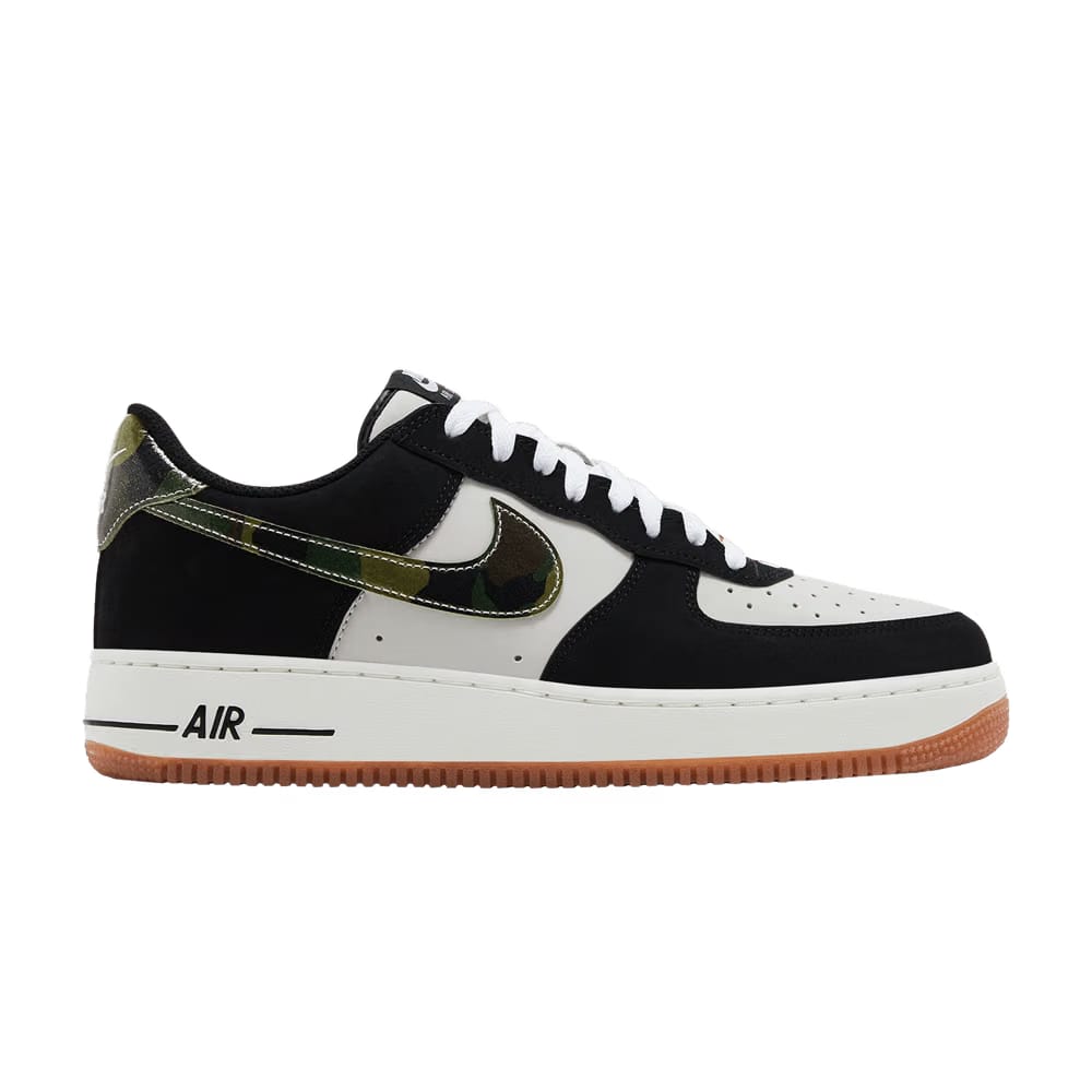 Nike Air Force 1 Low 'Black Patent Camo Swoosh'