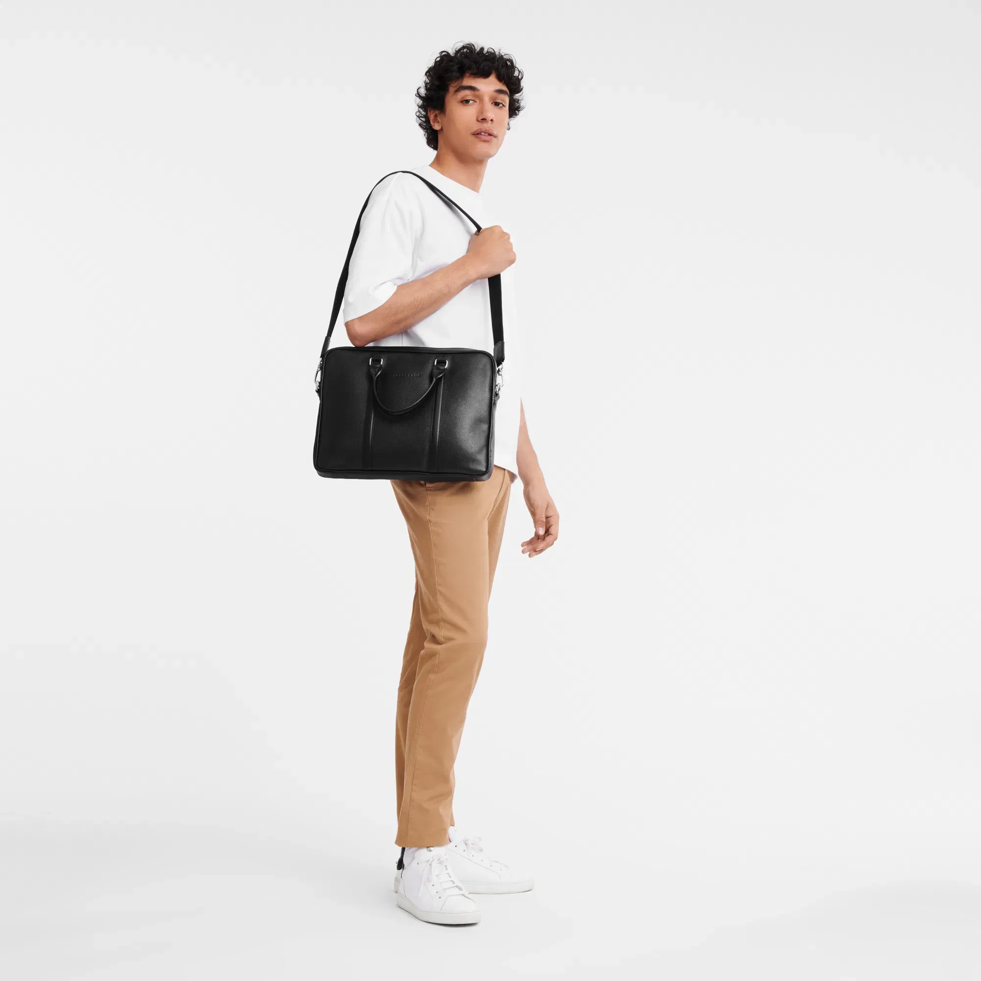 Longchamp Le Foulonné XS Briefcase Black