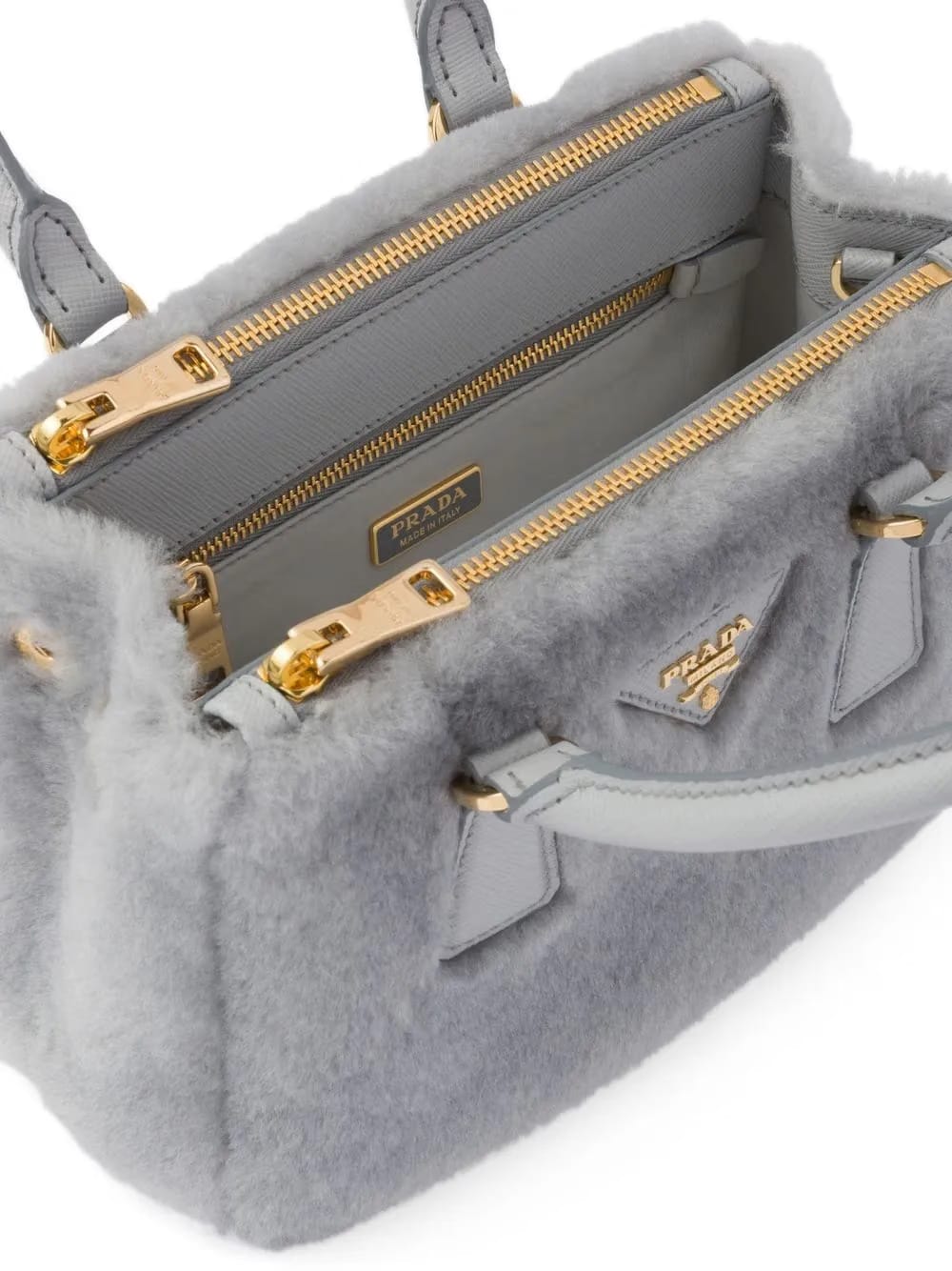 Galleria shearling mini bag