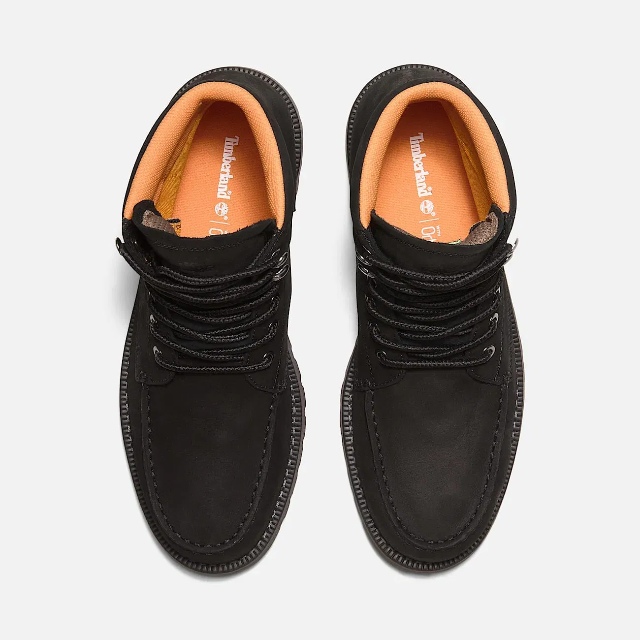 Men's Redwood Falls Waterproof Moc-Toe Black Nubuck Boot