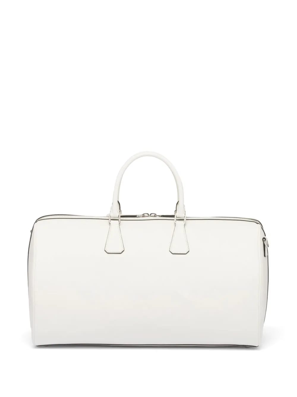 triangle-logo leather bag
