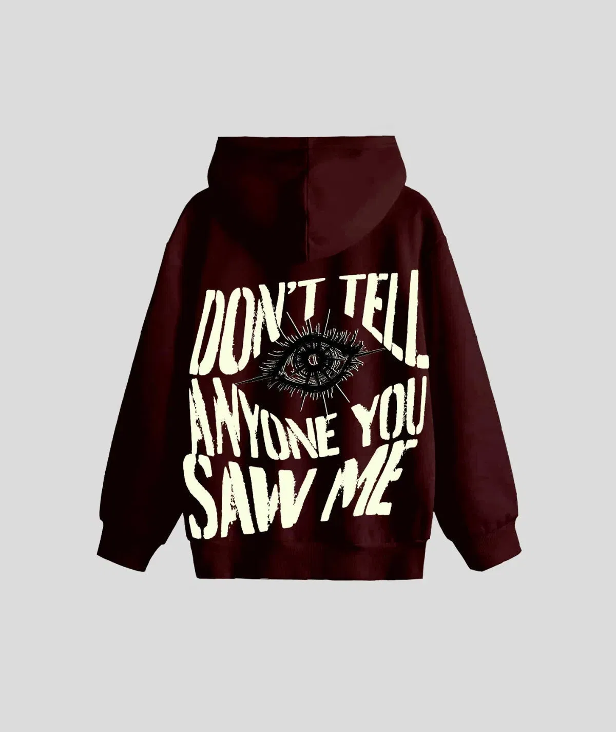 Acid-Wash Puff Print Hoodie