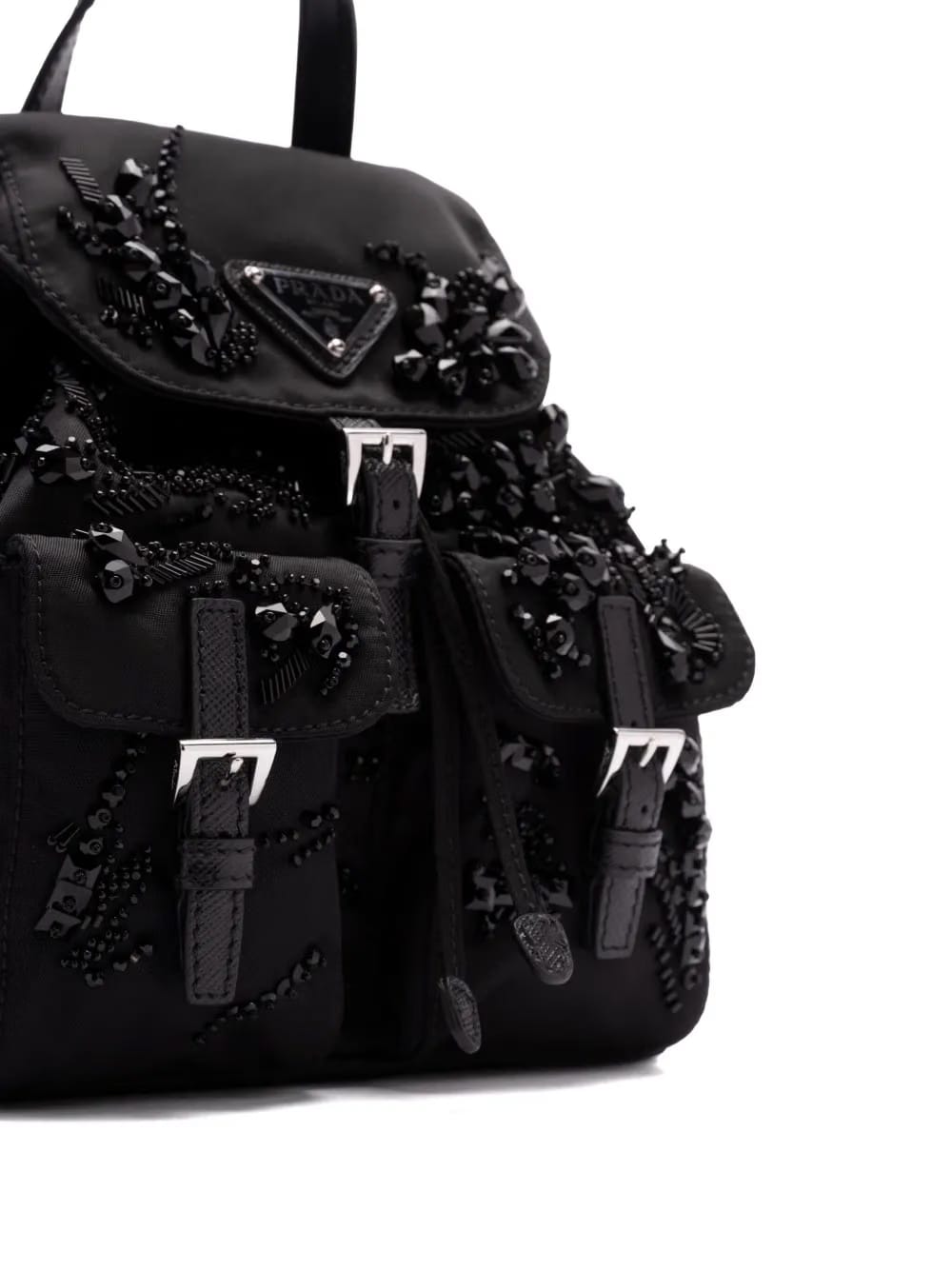 enamel triangle-logo backpack