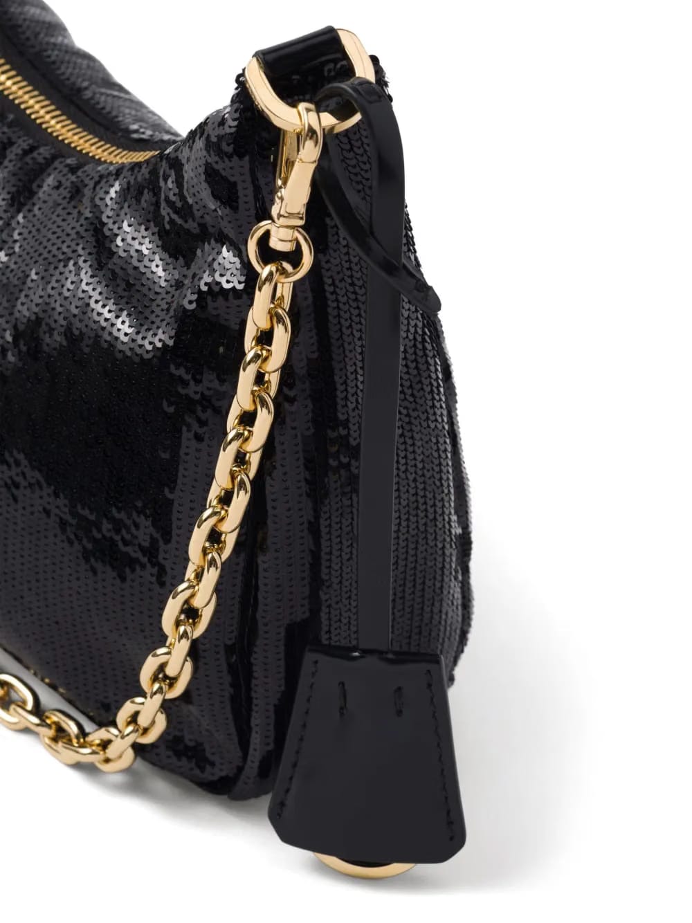 Re-Nylon sequinned mini bag