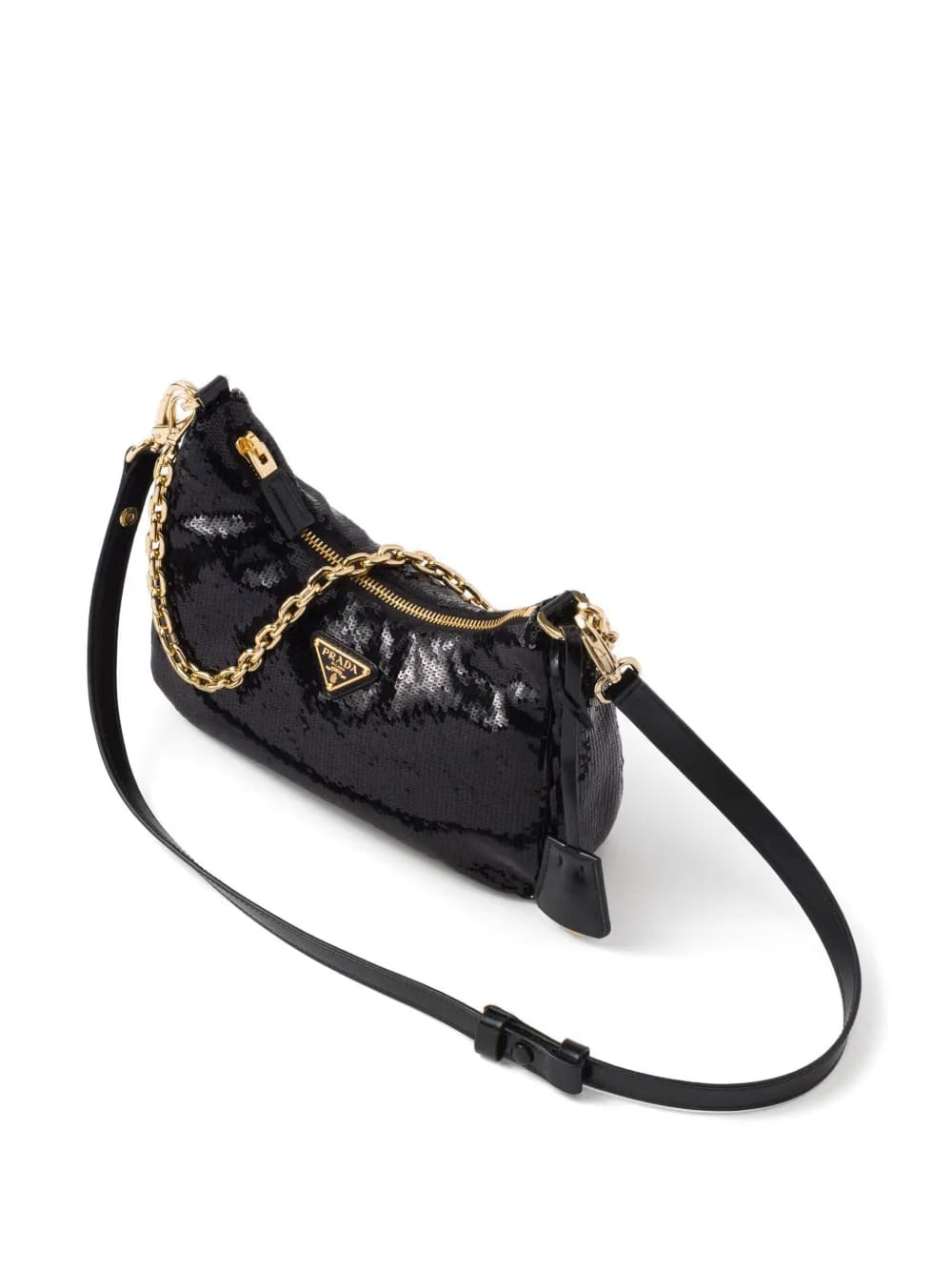 Re-Nylon sequinned mini bag