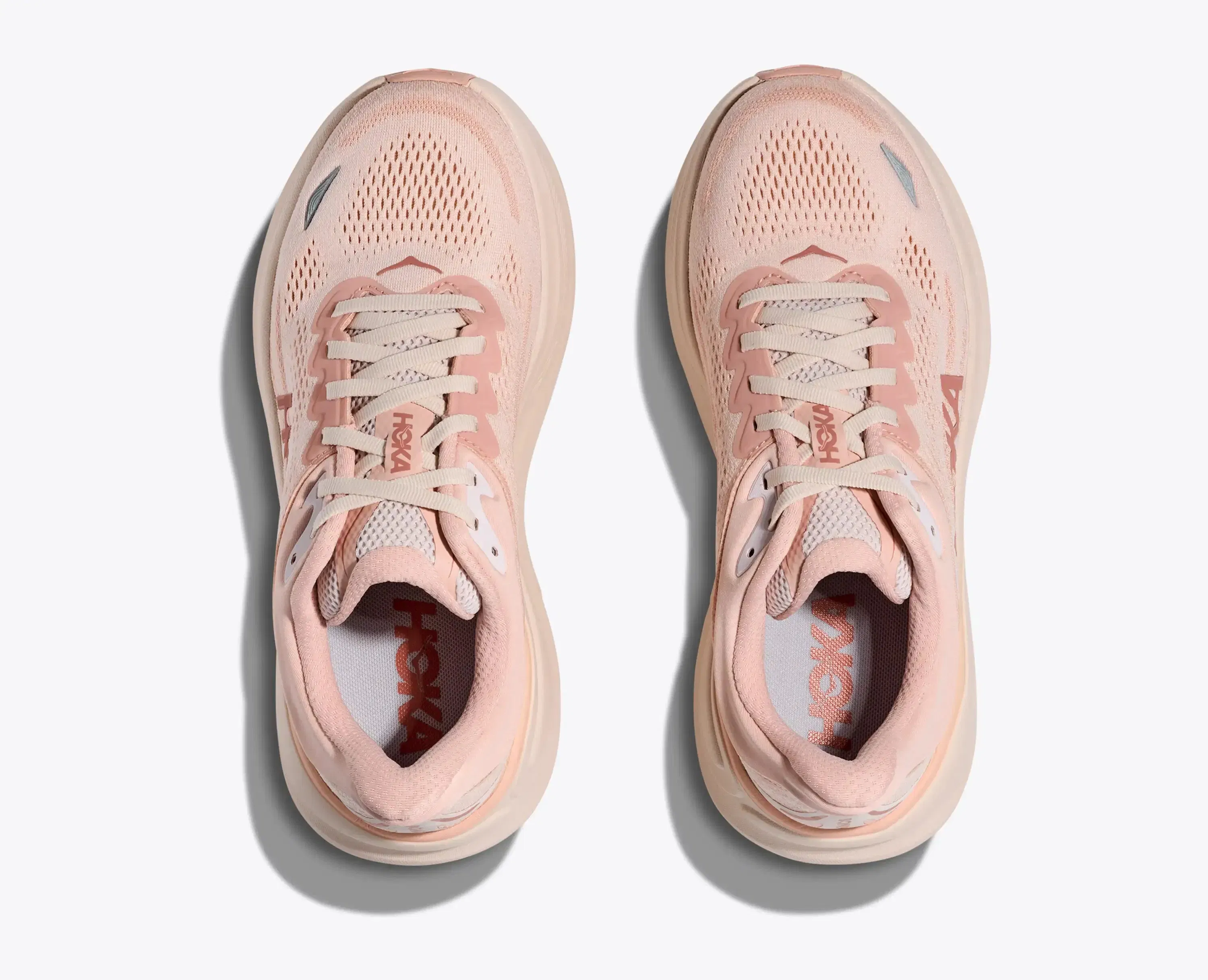 Hoka Women'S Bondi 9 Rose Latte Rose Cream