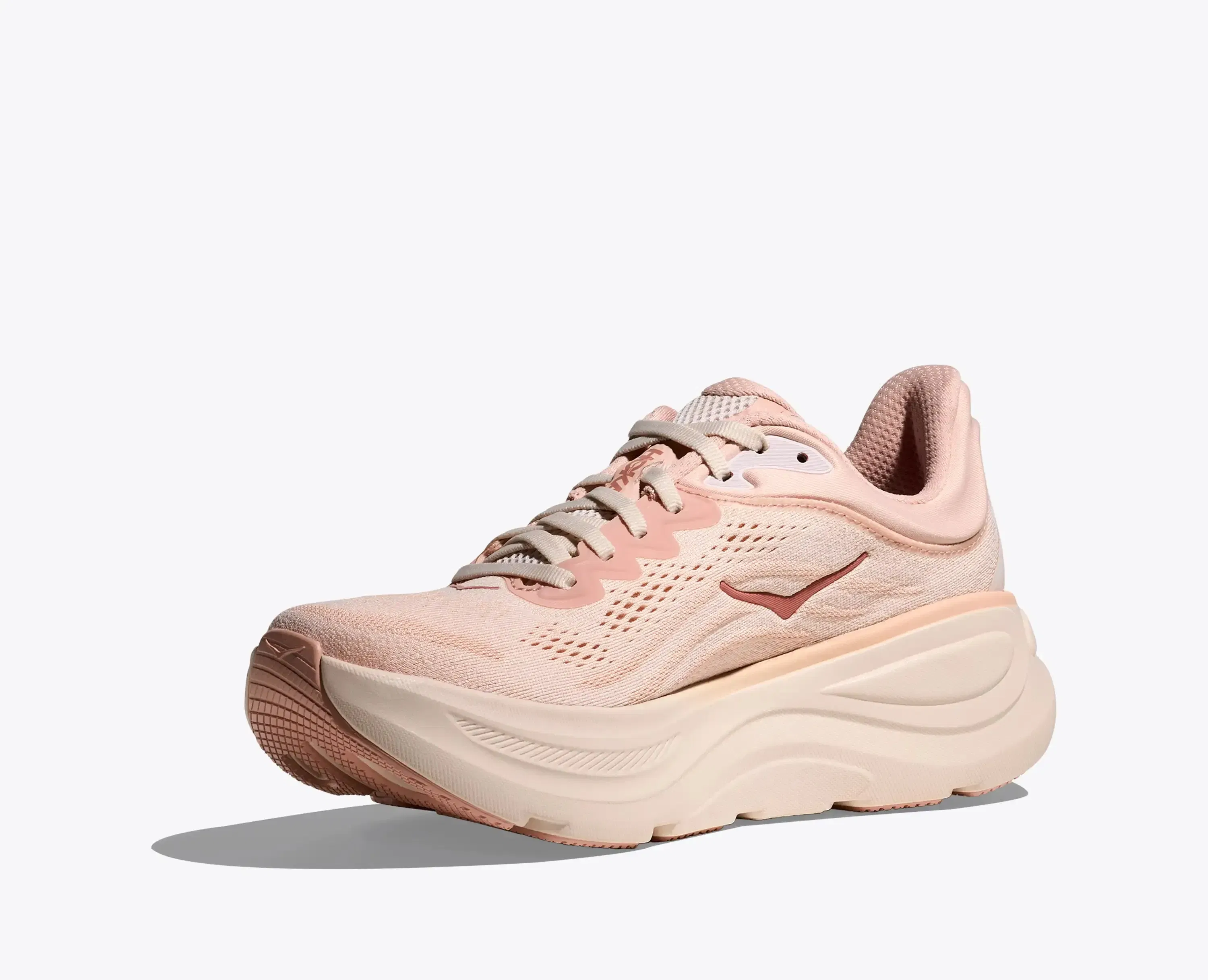 Hoka Women'S Bondi 9 Rose Latte Rose Cream