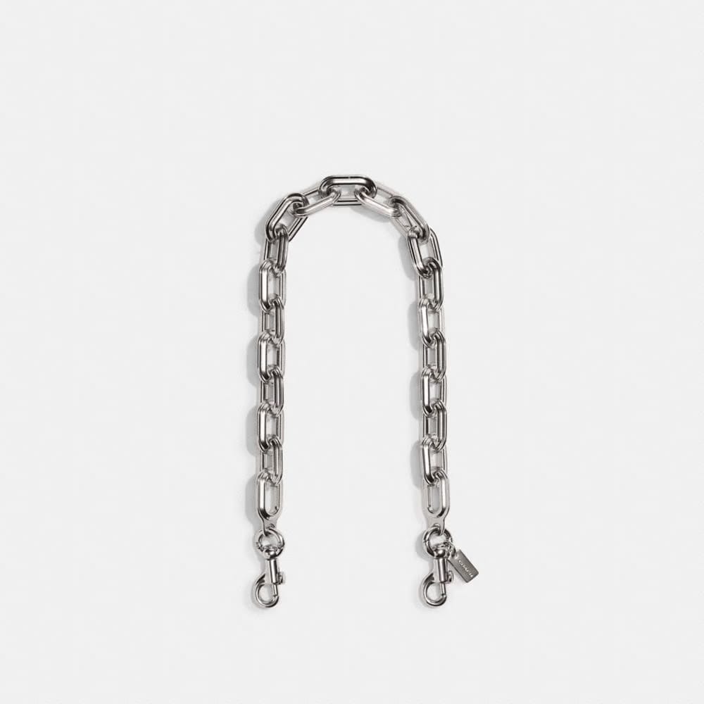 Coach Link Chain Strap Silver