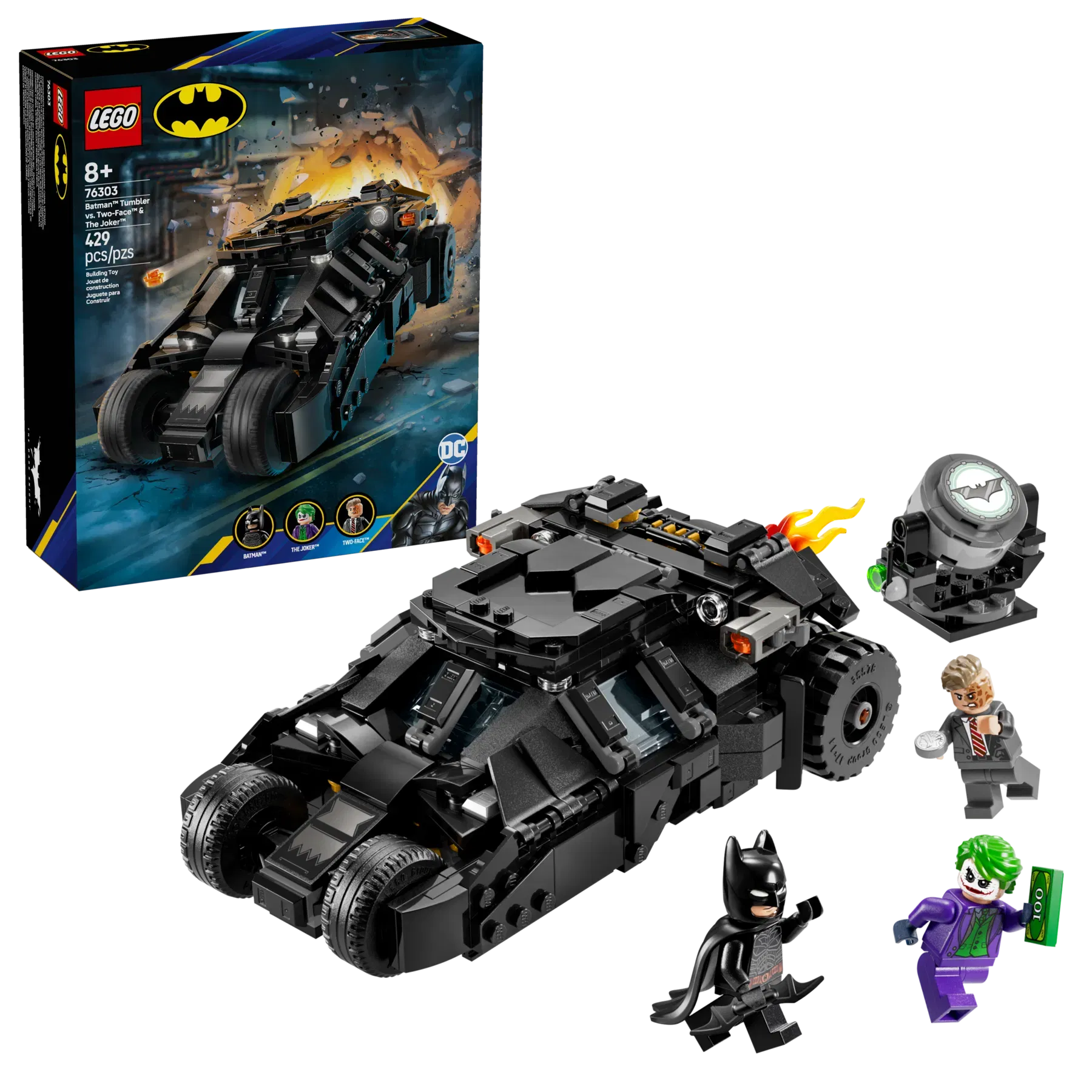 Lego Batman Tumbler vs TwoFace  The Joker