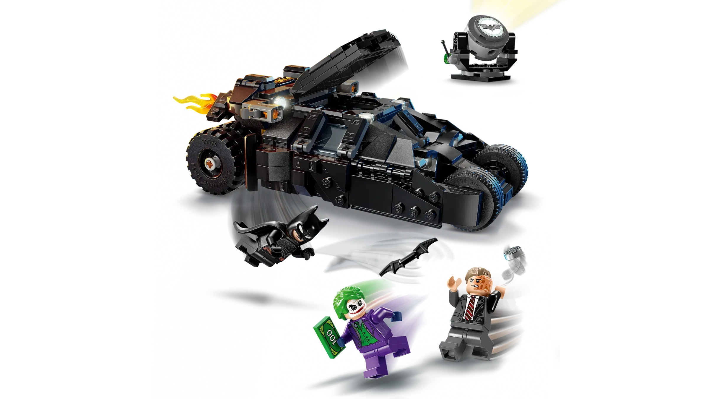 Lego Batman Tumbler vs TwoFace  The Joker