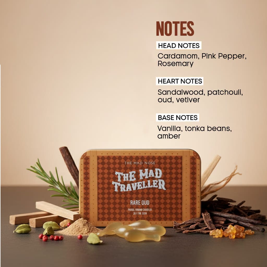 Rare Oud Travel Perfume Box - 25 Capsules