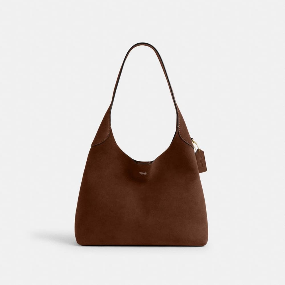 Coach Brooklyn Shoulder Bag 34 Brass Warm Brown