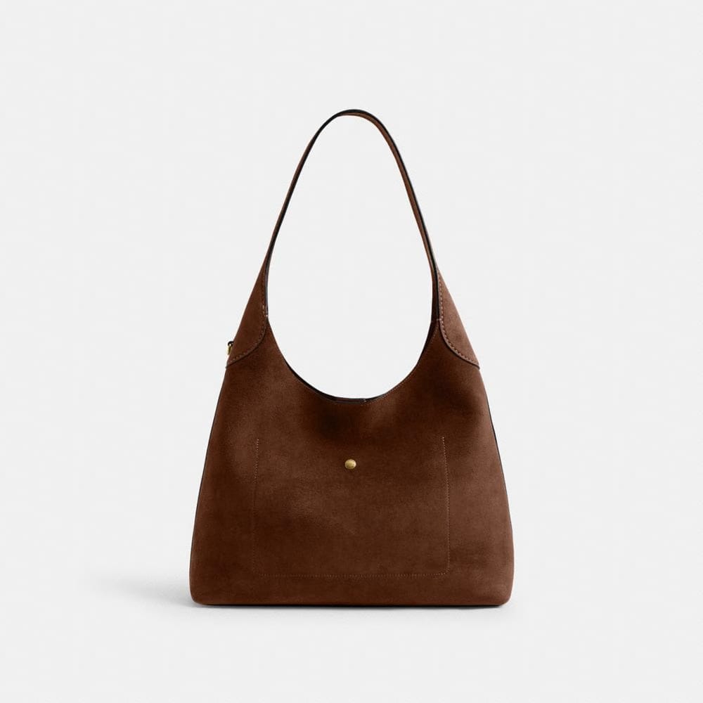 Coach Brooklyn Shoulder Bag 34 Brass Warm Brown