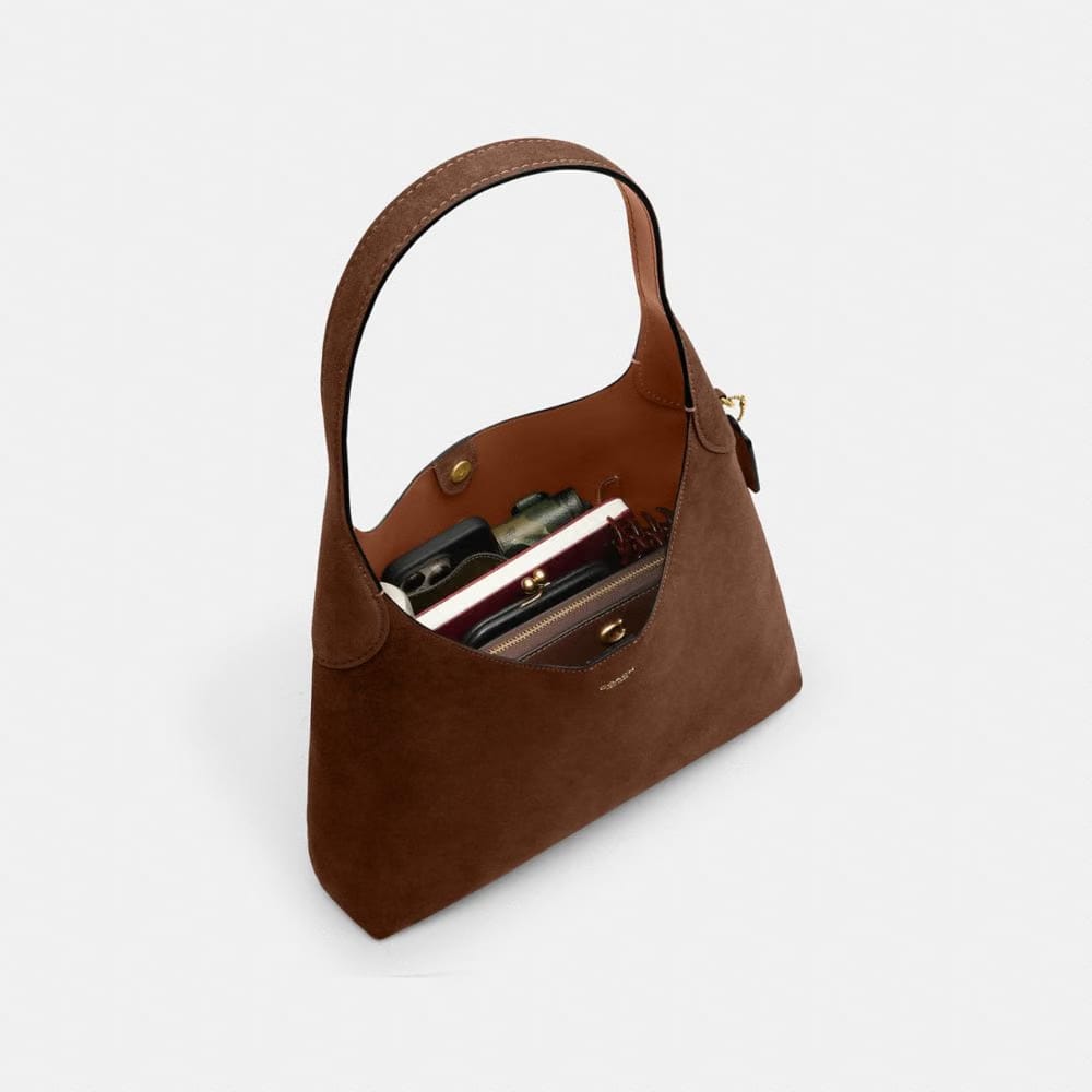 Coach Brooklyn Shoulder Bag 34 Brass Warm Brown