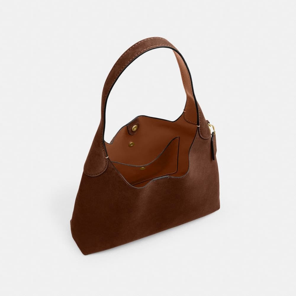 Coach Brooklyn Shoulder Bag 34 Brass Warm Brown