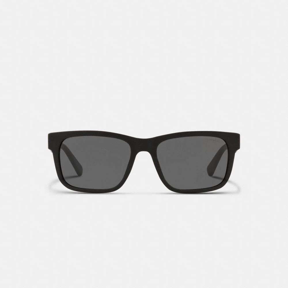 Coach Square Frame Sunglasses Matte Black